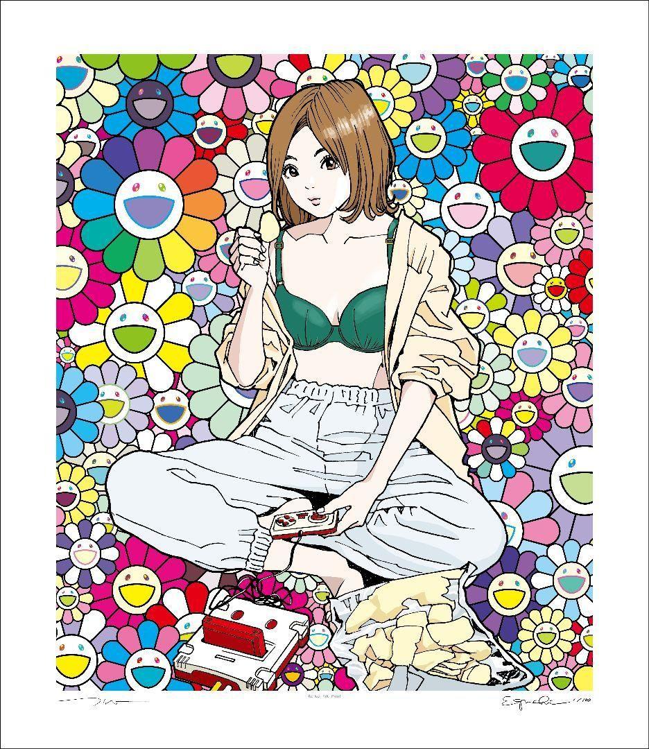 村上隆 × 江口寿史 famicom 100枚限定 版画