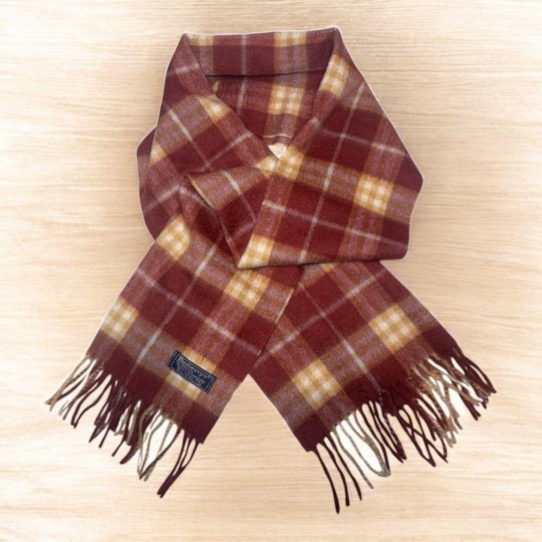 希少色 BURBERRYs バーバリー ノバチェック マフラー カシミヤ100%