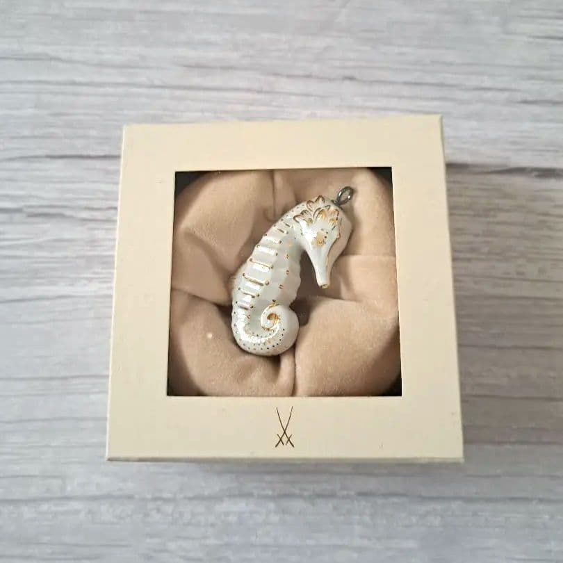 【マイセン】新品未使用　タツノオトシゴ ペンダント　MEISSEN