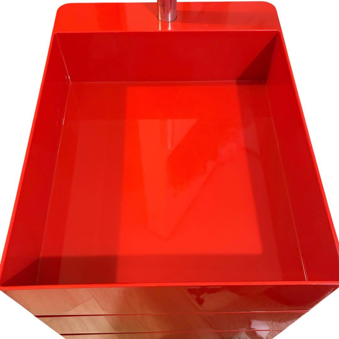 【希少レッド】MAGIS 360° コンテナ 5段 天板なし