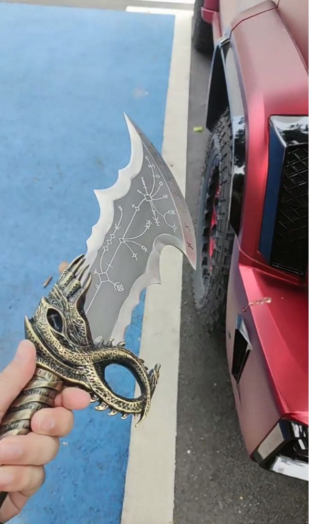 混沌の刃 コスプレ用プロップ 戦神5 クレイトス ダブルチェーンブレード 模造刀