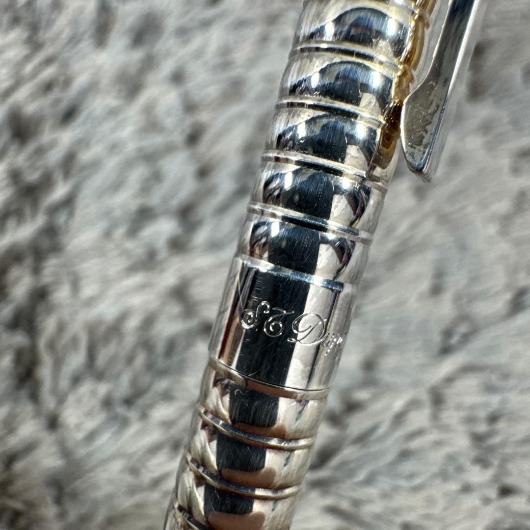 S.T.Dupont エステーデュポン ツイスト式 ボールペン 刻印ロゴ