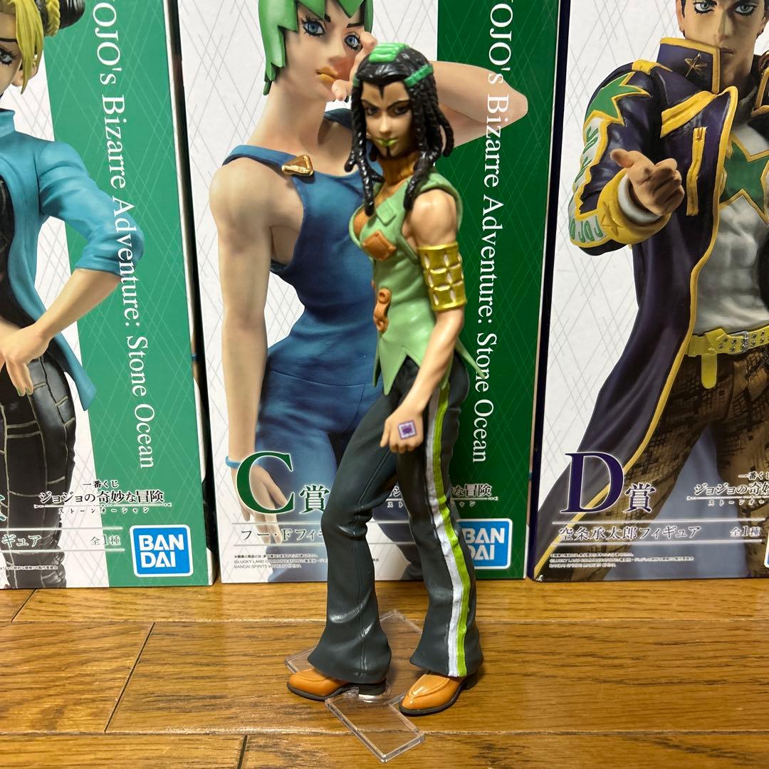 ジョジョの奇妙な冒険　一番くじ　ストーンオーシャン　フィギュア ４種