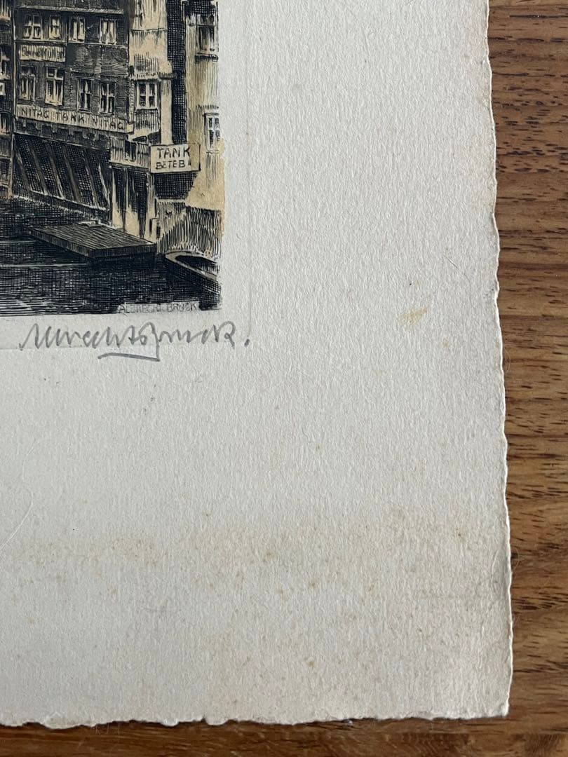 版画　ウィーン サンシュテファン寺院