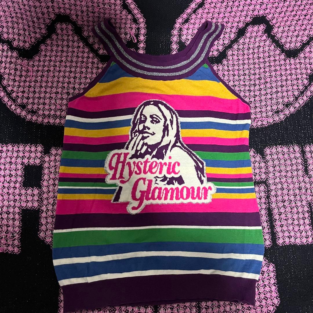 ヒステリックグラマー　ラメニット　タンクトップ　キャミソール