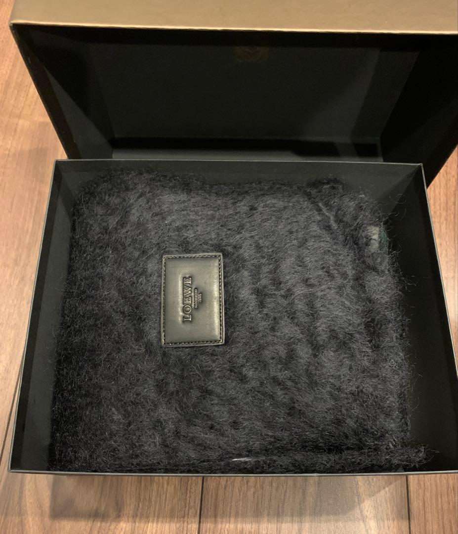 LOEWE ロエベ モヘヤマフラー 黒