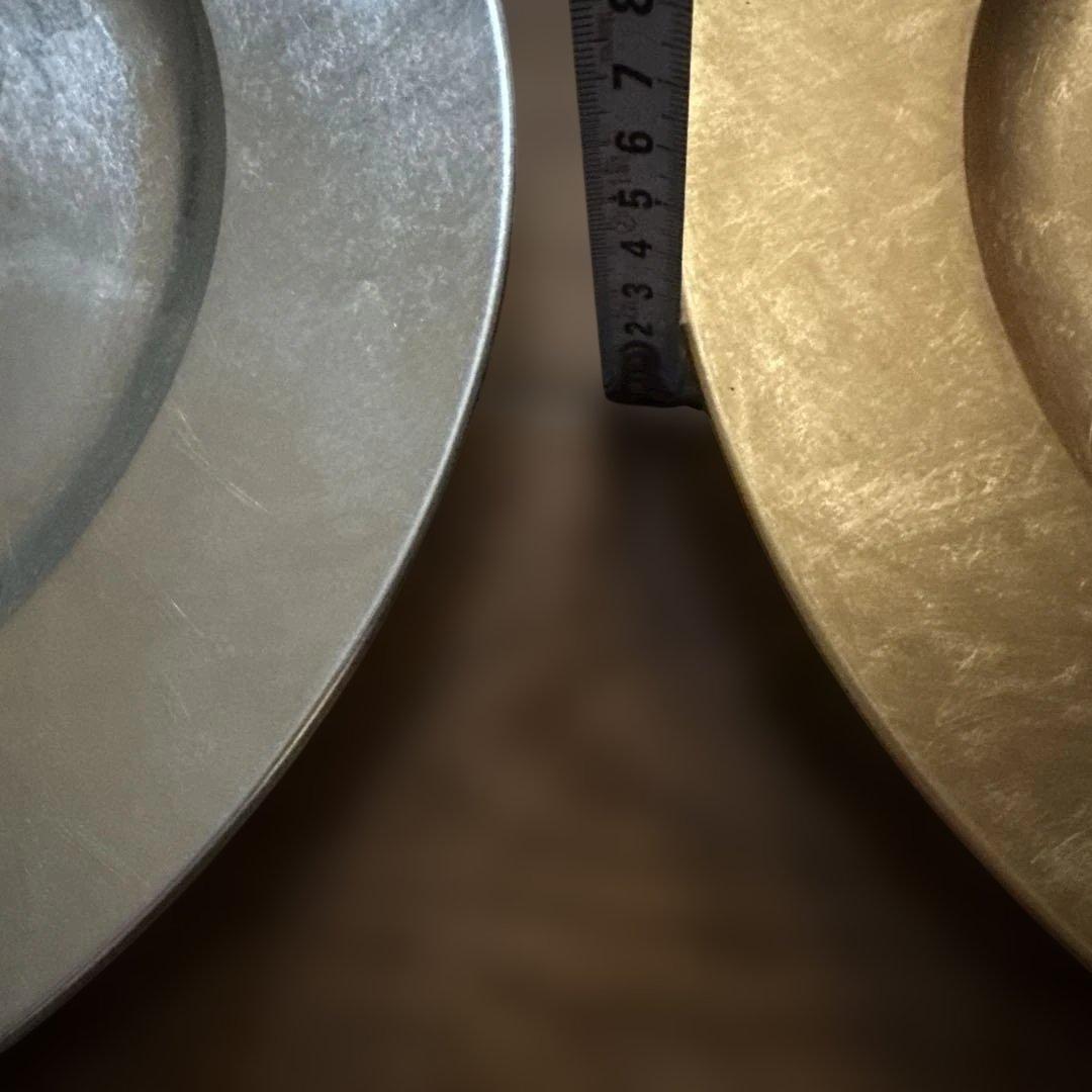 金銀箔　丸大皿