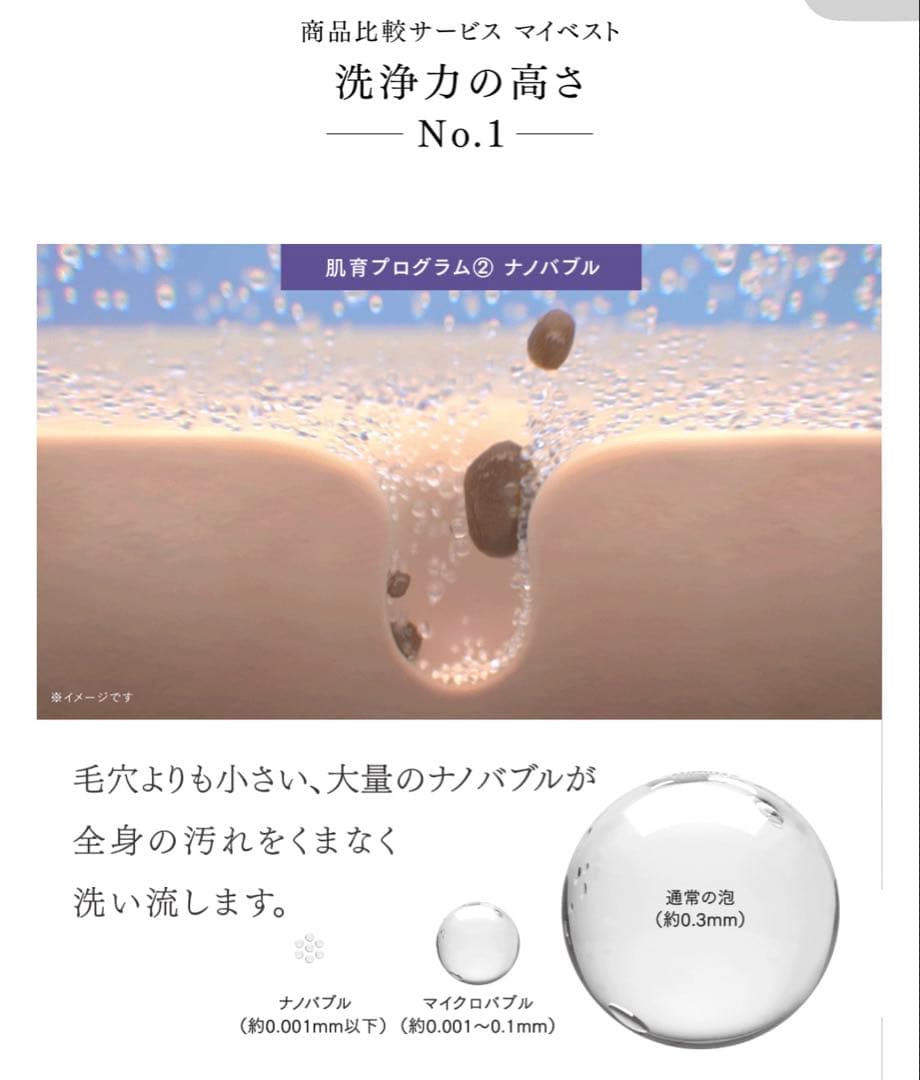 Mytrex マイクロカレントx マイクロナノバブルシャワーヘッド