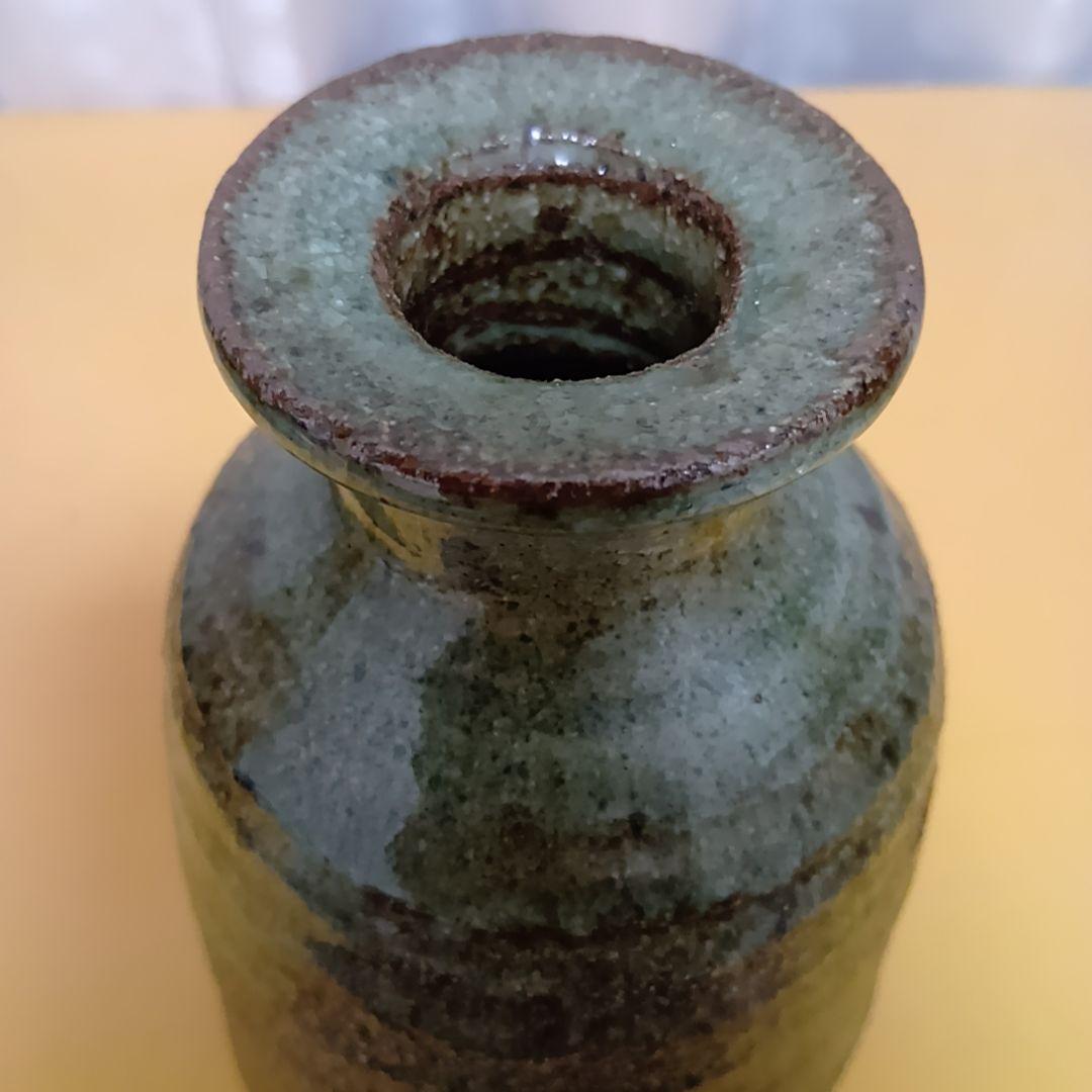 【骨董品】加藤舜陶 灰釉花生 花瓶 花入 共箱 茶道具ほぼ未使用‼️陶芸 美術品