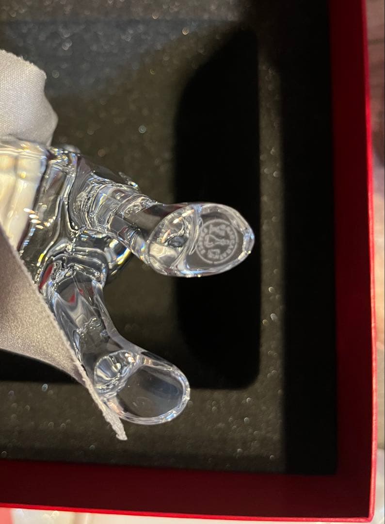 BACCARAT 犬　戌年　クリスタルオブジェ　置物　バカラ