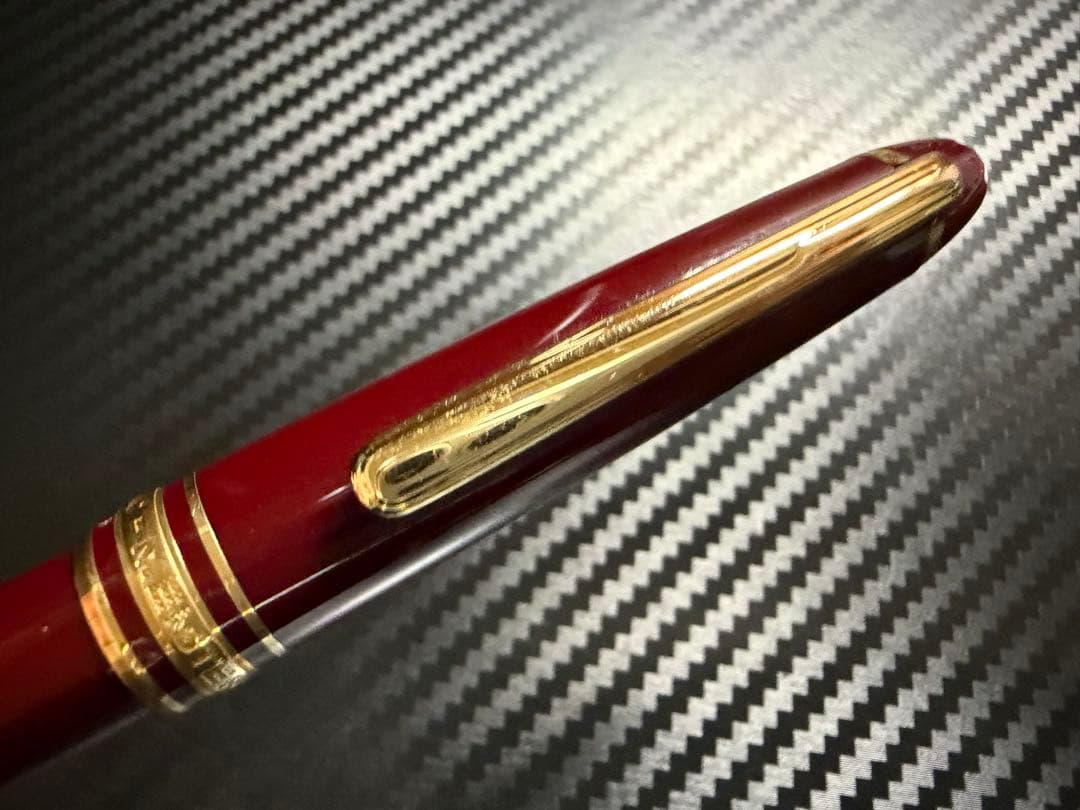 極美品 モンブラン マイスターシュテュック 144 ボルドー 中白 F 万年筆
