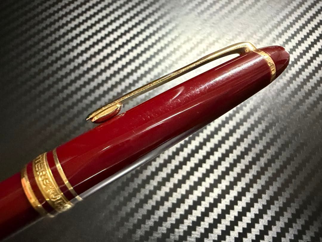 極美品 モンブラン マイスターシュテュック 144 ボルドー 中白 F 万年筆