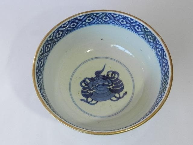 色絵有田焼（伊万里焼）大鉢　在銘「太清嘉慶年製」