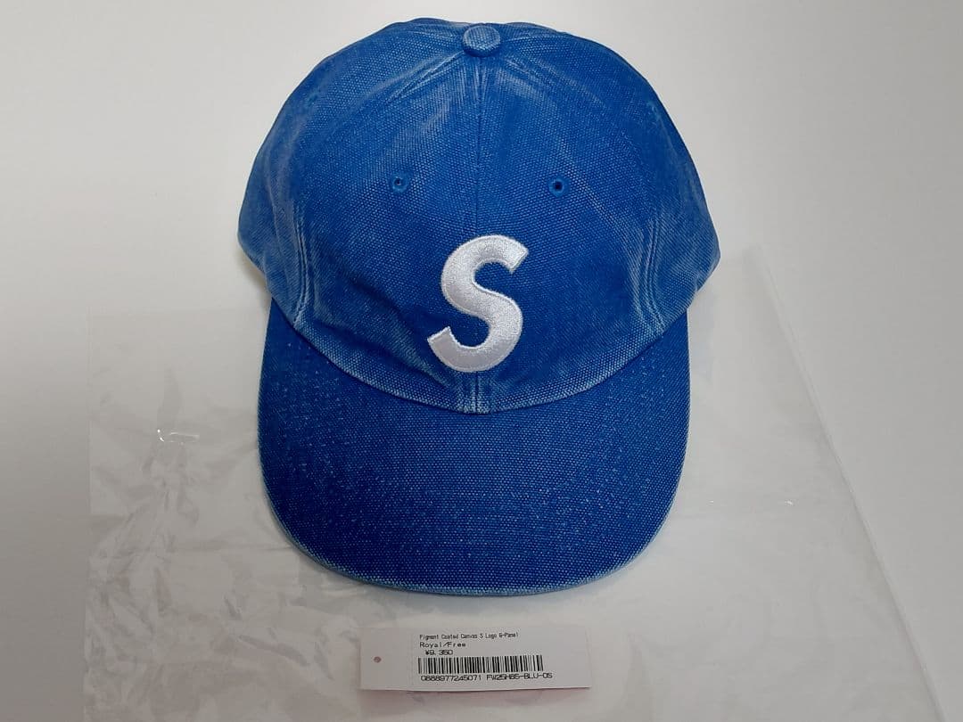 新品　Supreme　Coated　Canvas　S Logo　6-Panel