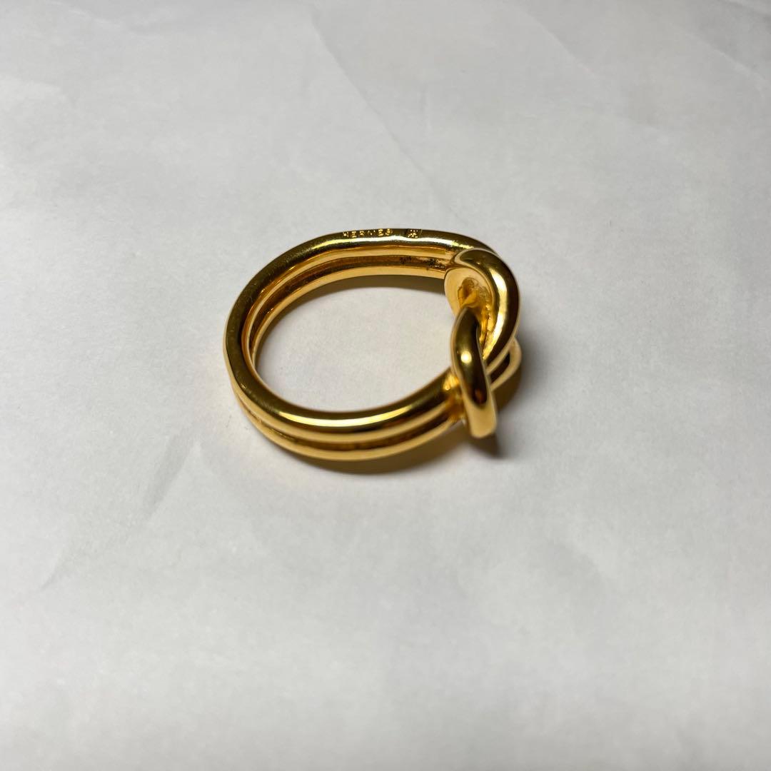 Milky ☆HERMES エルメス ノットリング ゴールド サイズ44