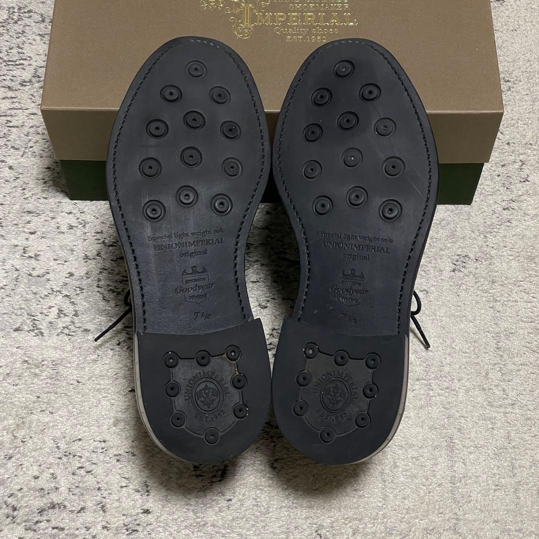 7 1/2 外羽根式プレーントゥ 撥水なめし革