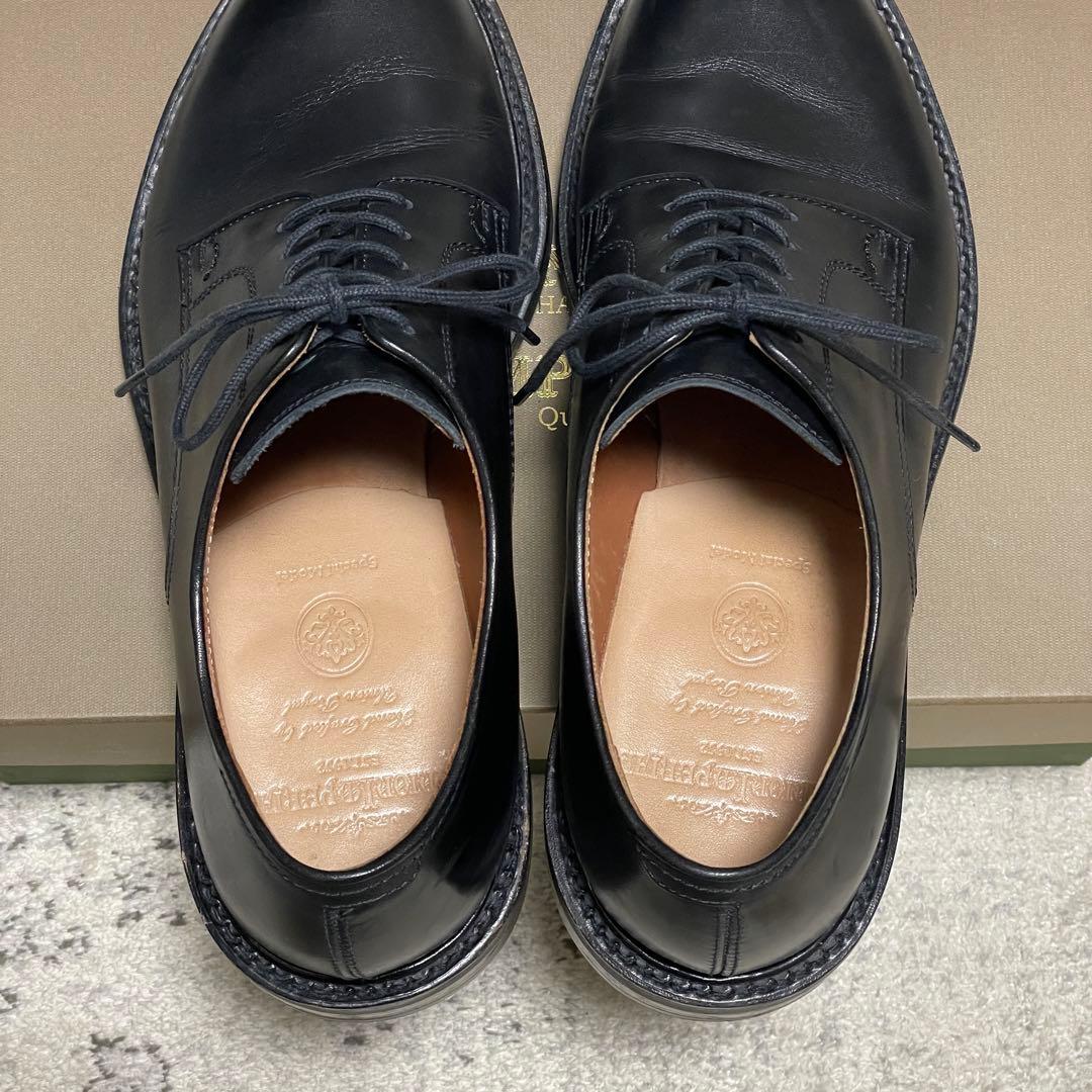 7 1/2 外羽根式プレーントゥ 撥水なめし革