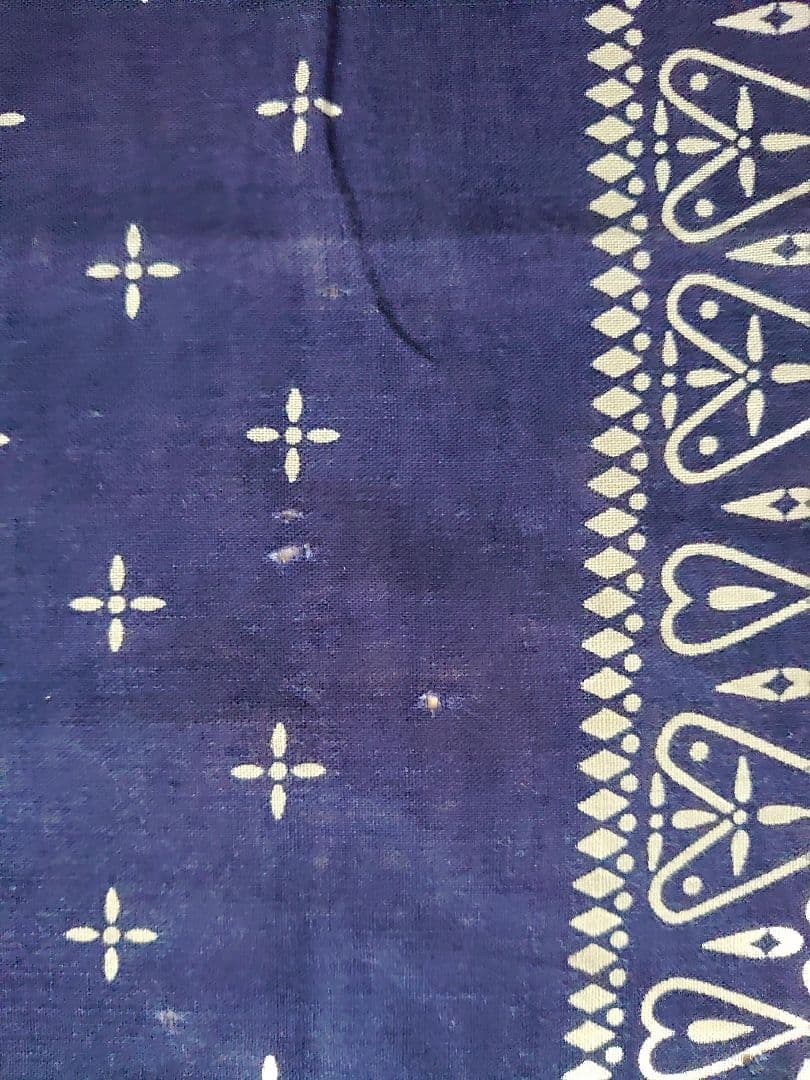 ヴィンテージ バンダナ クロス ブラック ネイビー セット