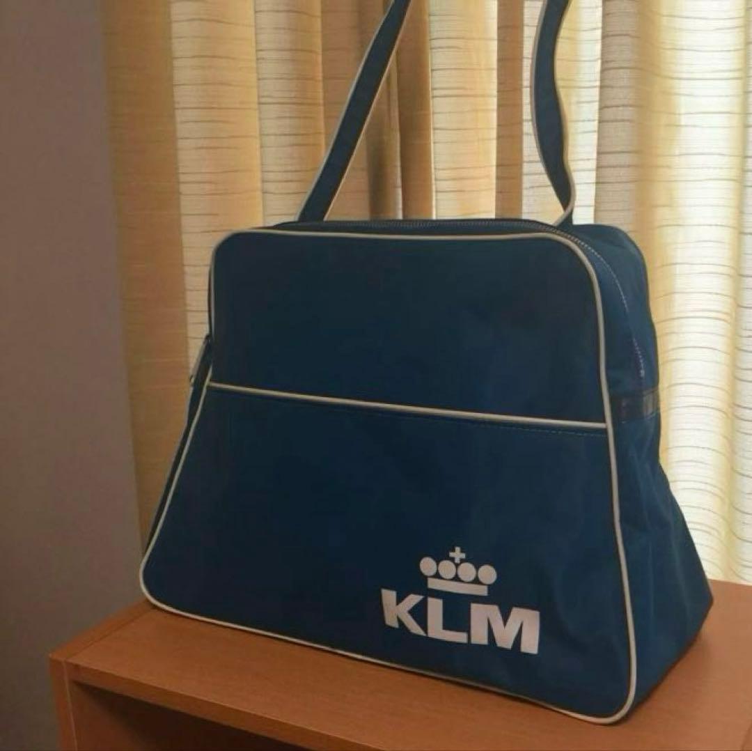 美品***ビンテージ　KLM エアラインバッグ　超レア