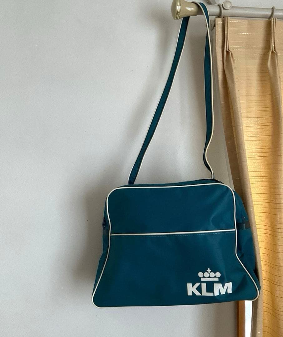 美品***ビンテージ　KLM エアラインバッグ　超レア
