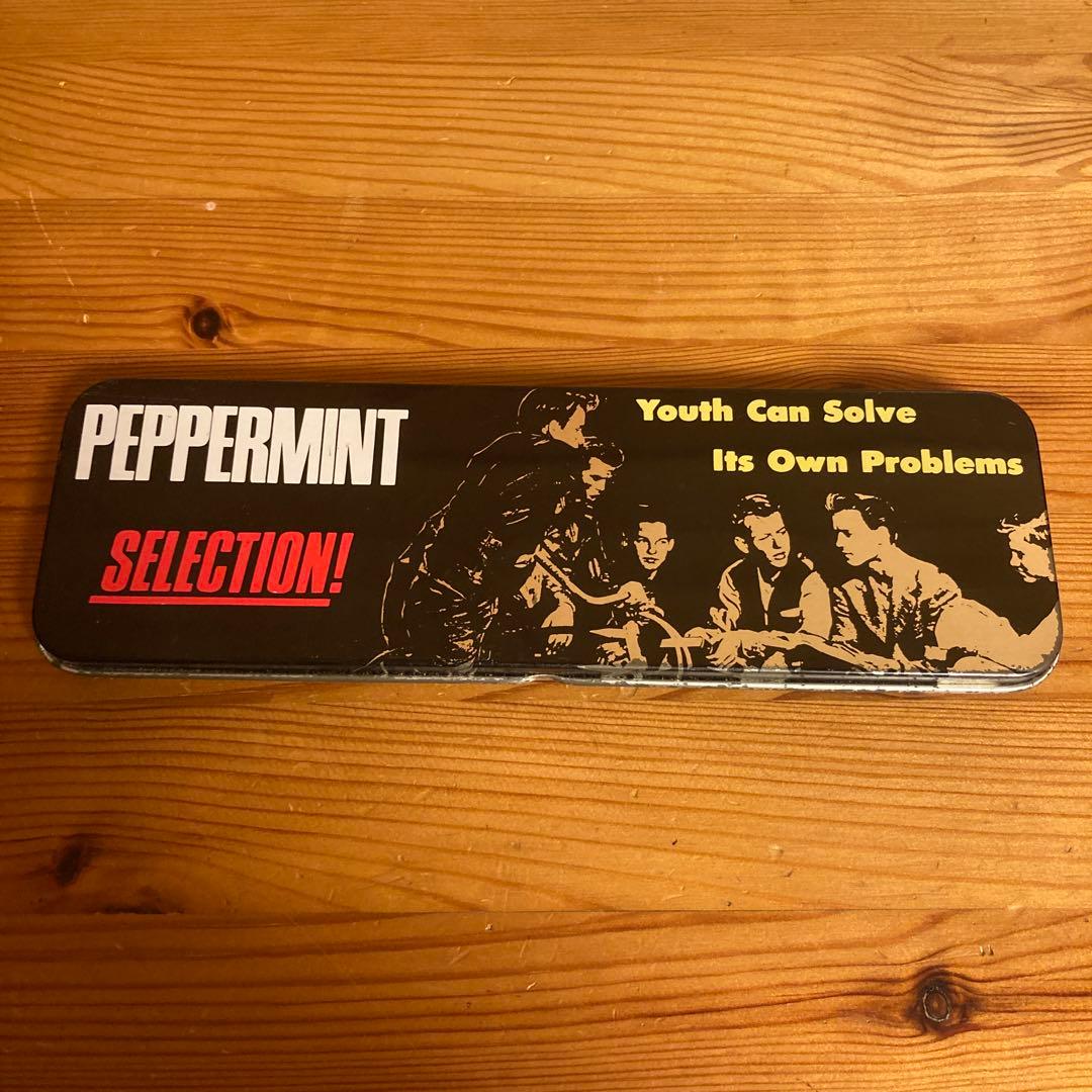 80年代当時物PEPPERMINT ペパーミント缶ペンケース3個セットロカビリー
