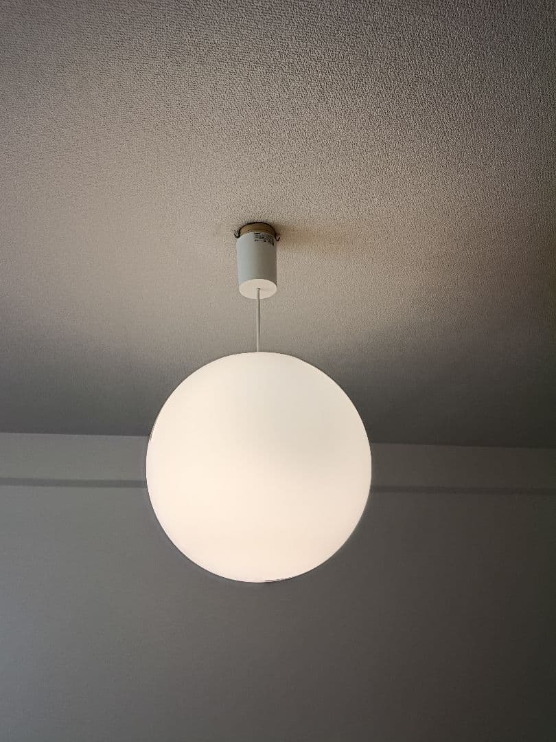 無印 ペンダントライト丸・Ｌ コード・フランジ：ホワイト + スマート電球