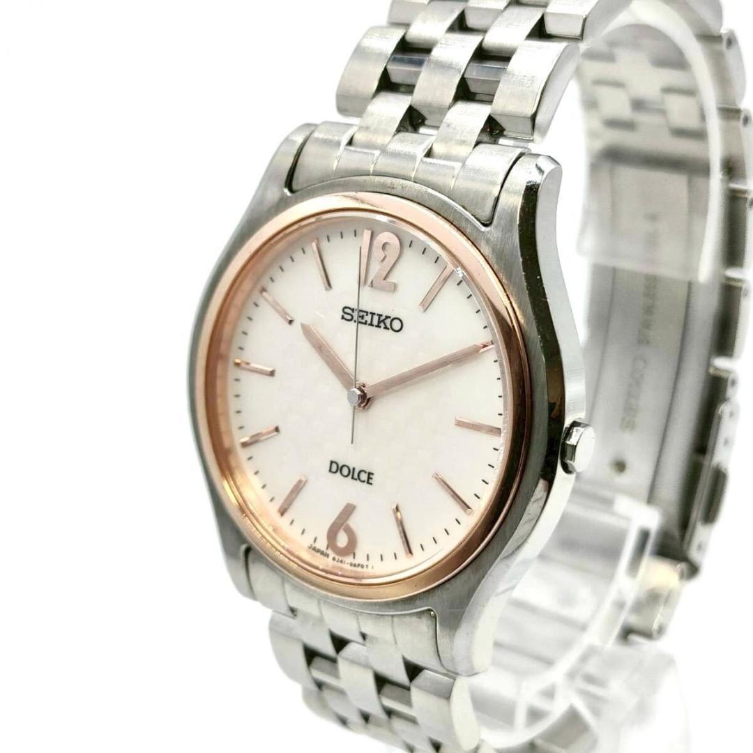 稼働品 SEIKO DOLCE クォーツ QZ 腕時計 8J41-0AD0
