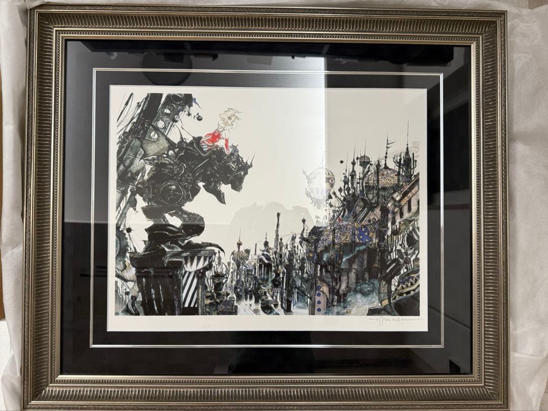 天野喜孝　FF6 「街」ジクレ　完全オーダー　版画　ティナ　魔導アーマー