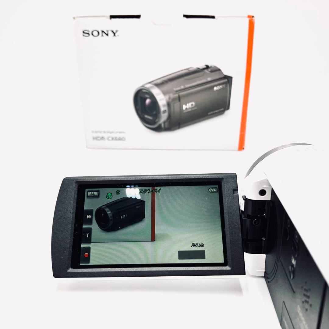 Wi-Fi対応♪ SONY HDR-CX680 ホワイト