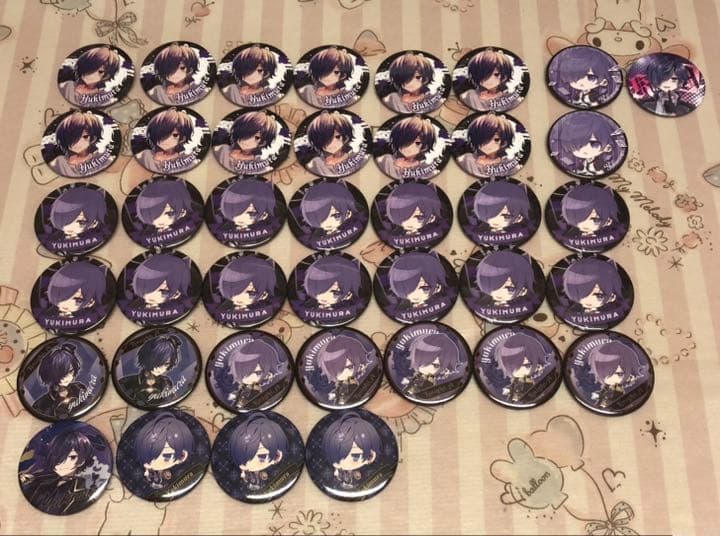 ゆきむら。缶バッチセット売り