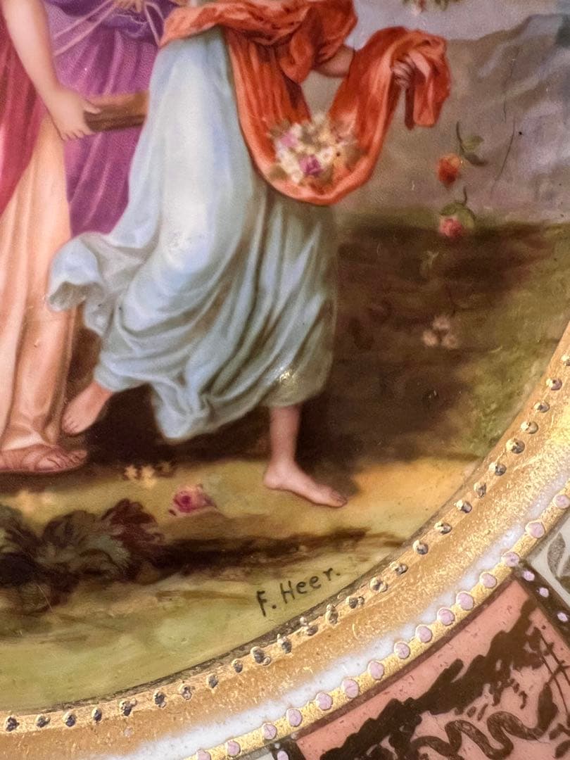 古典的神話の装飾皿