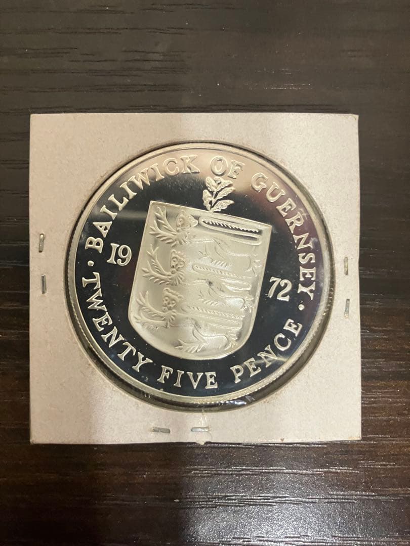 K*n様 エリザベスとフィリップ銀婚式記念　25ペンス　プルーフ銀貨