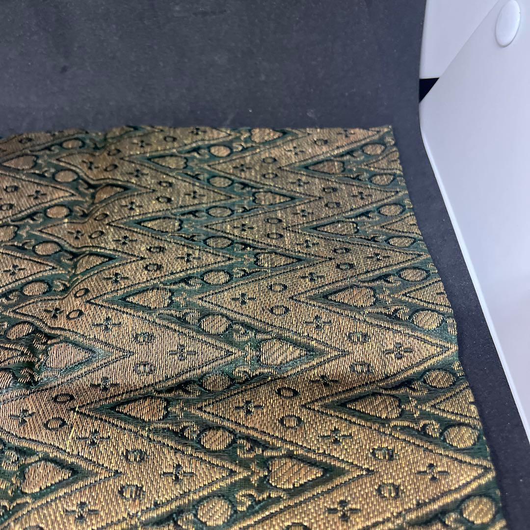 珍品　帛紗　大虚山光悦寺　山下恵光書付　インド土産　モール服紗　モール更紗　古裂