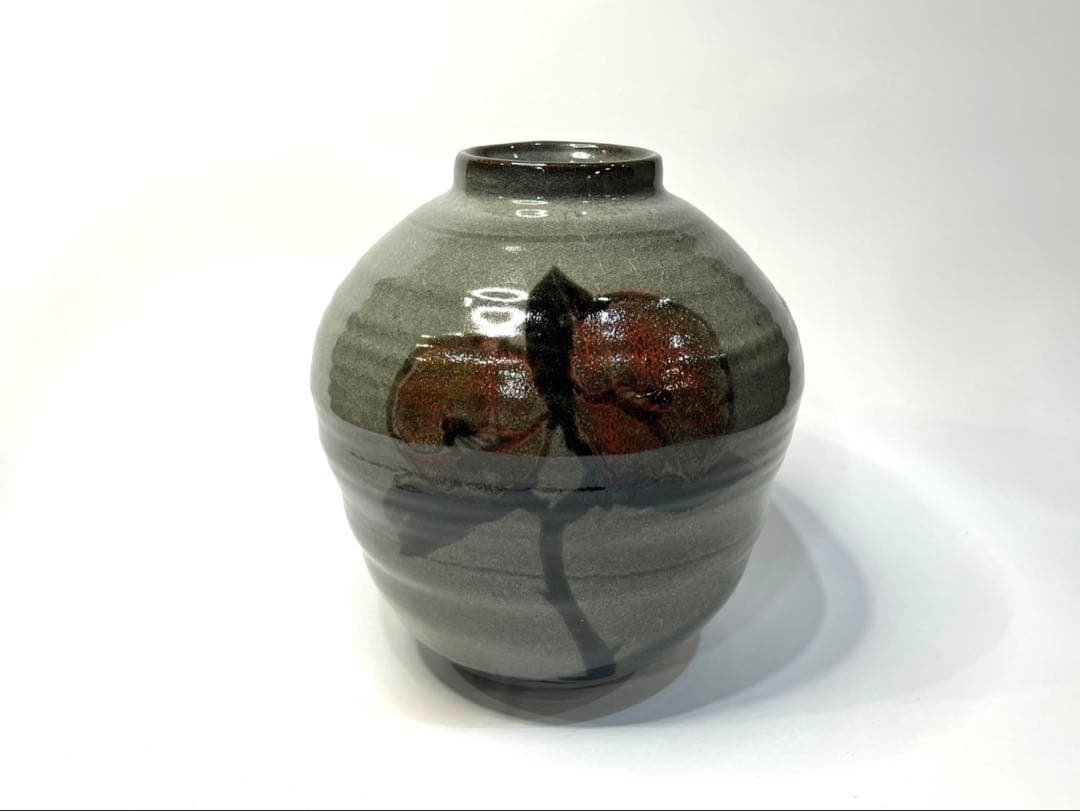 田村耕一 青磁釉 椿壺 人間国宝