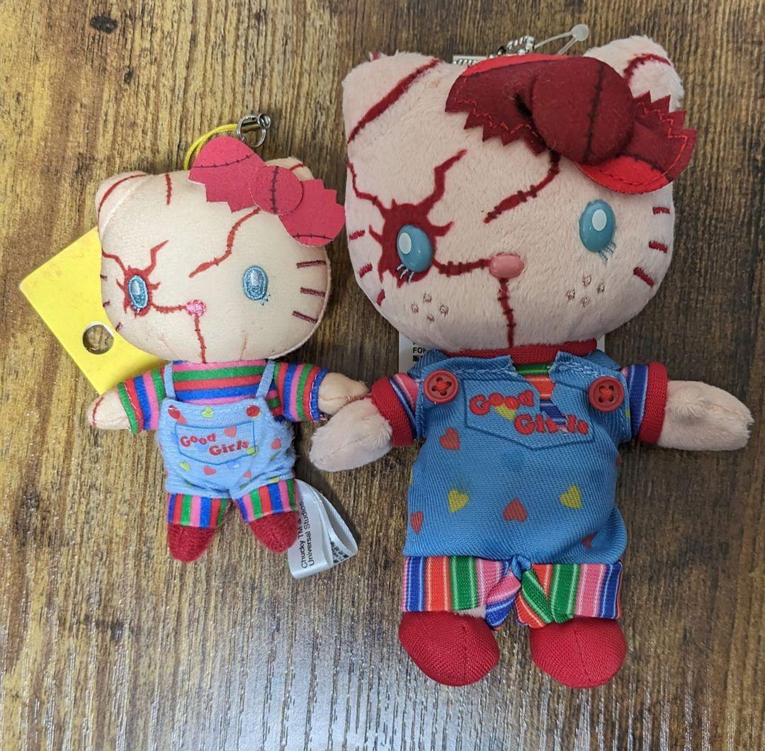 ハローキティ チャッキー チャイルドプレイ ぬいぐるみマスコット USJ　セット