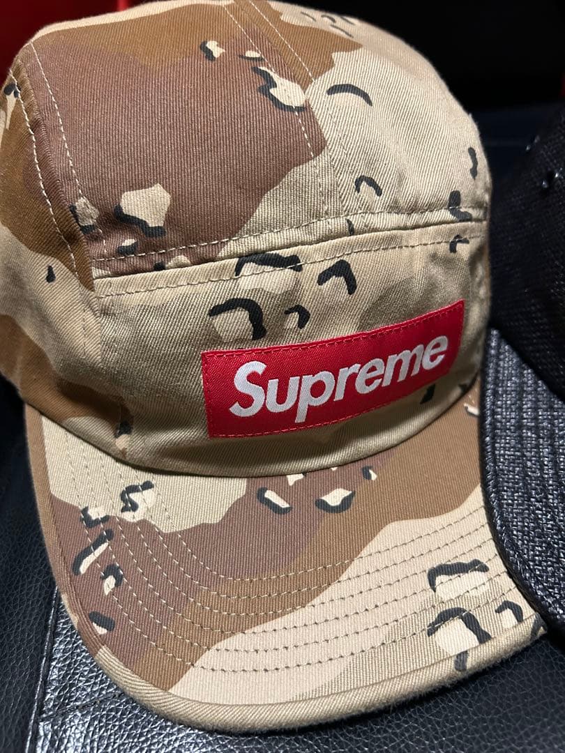 Supreme キャップ 2色セット カモフラージュ ブラック