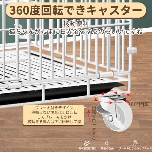 猫ケージ 猫用ケージ猫ハウス （ 67cmX48cmX65cm） 室内用猫の☆彡
