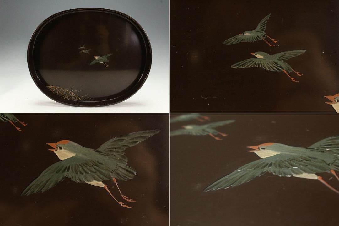 煎茶 高蒔絵 手堤茶櫃 時代物(K-A756)