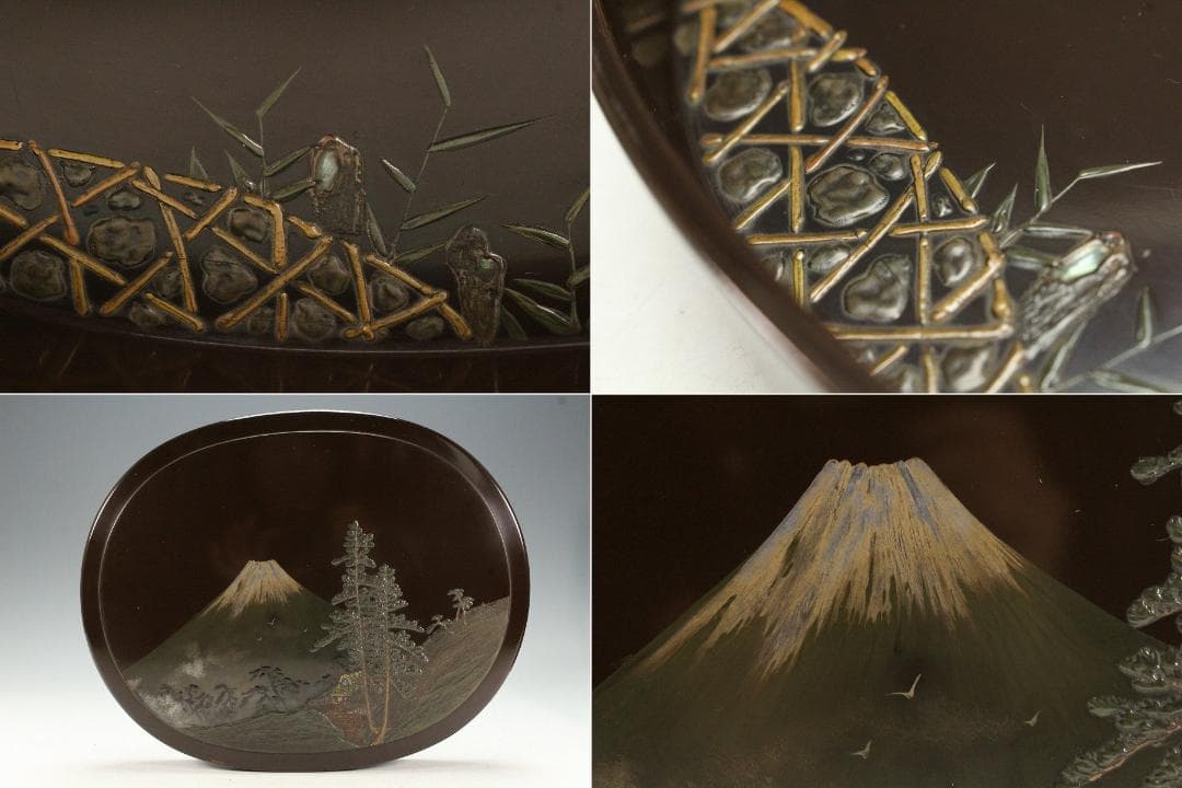 煎茶 高蒔絵 手堤茶櫃 時代物(K-A756)