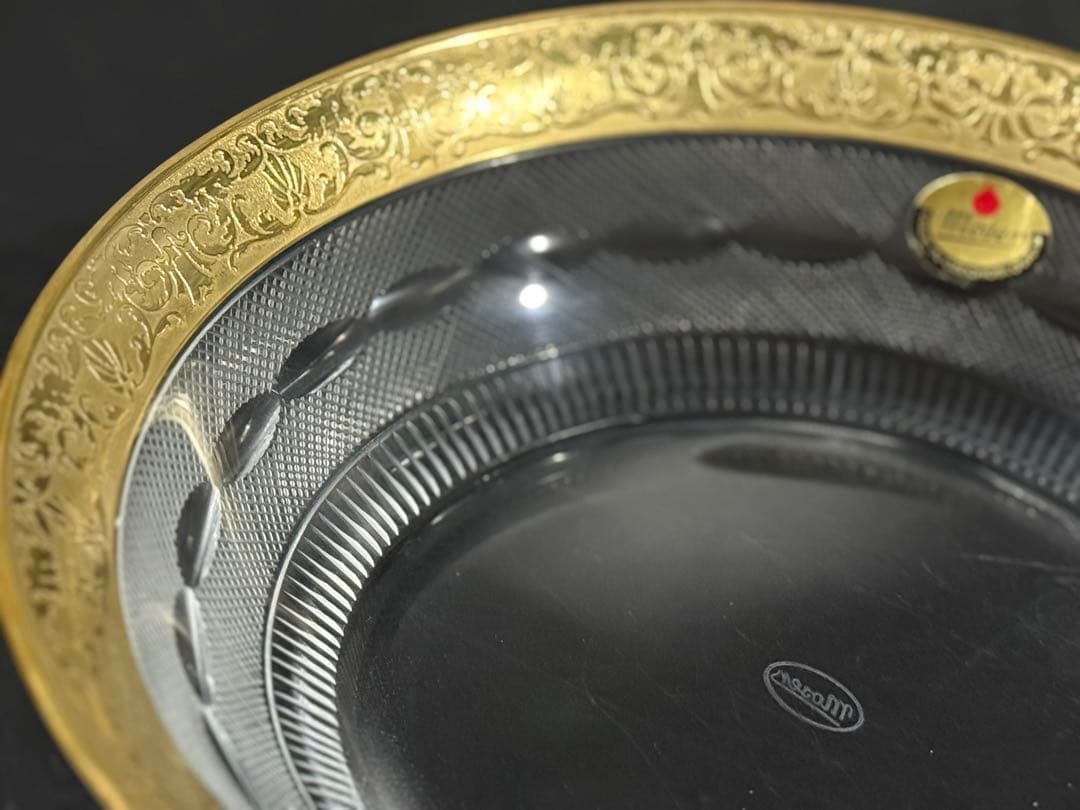 モーゼル クリスタル　スプレンディッド　金彩　ボウル　深皿