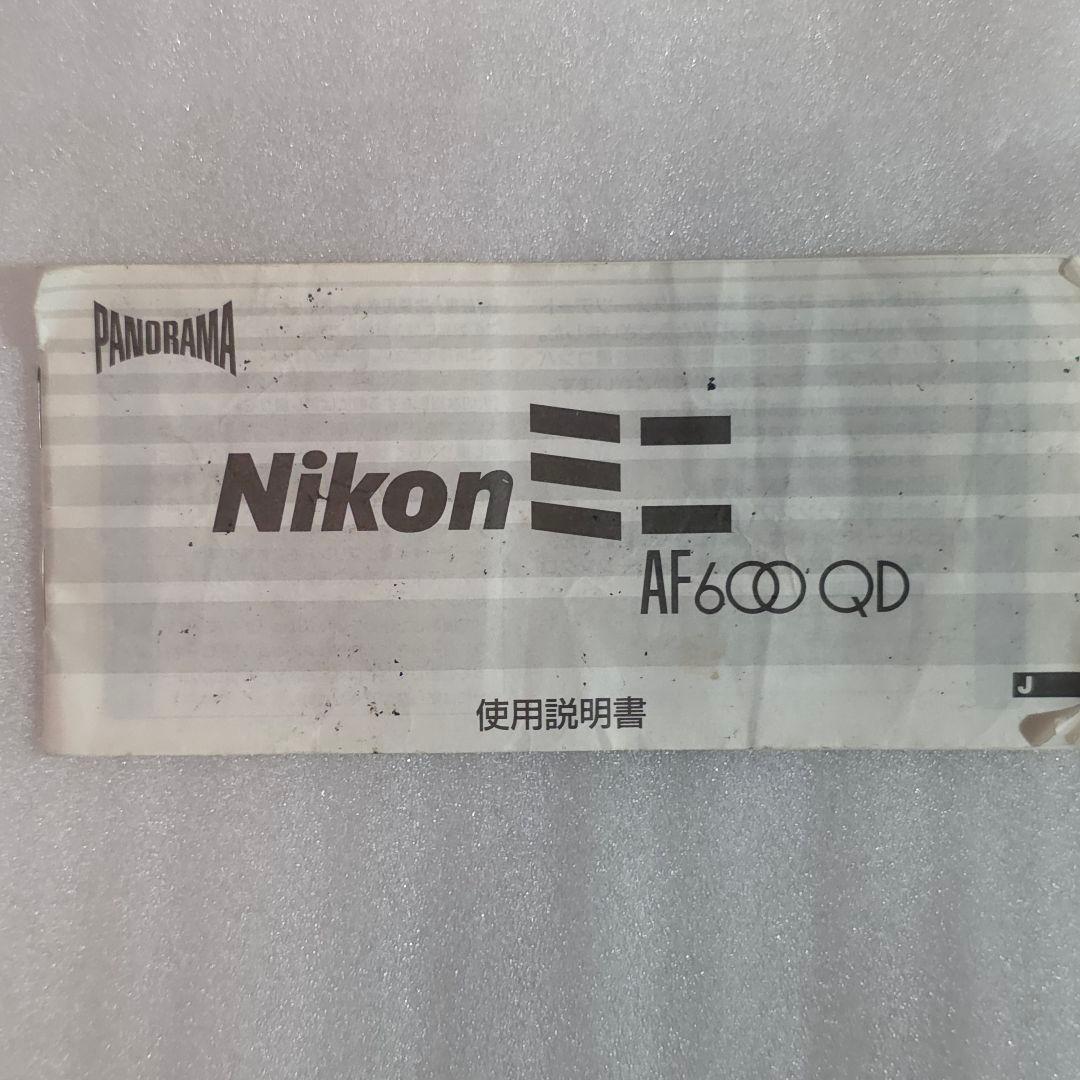 動作確認済&説明書付属 Nikon AF600 コンパクトフィルムカメラ 作例有