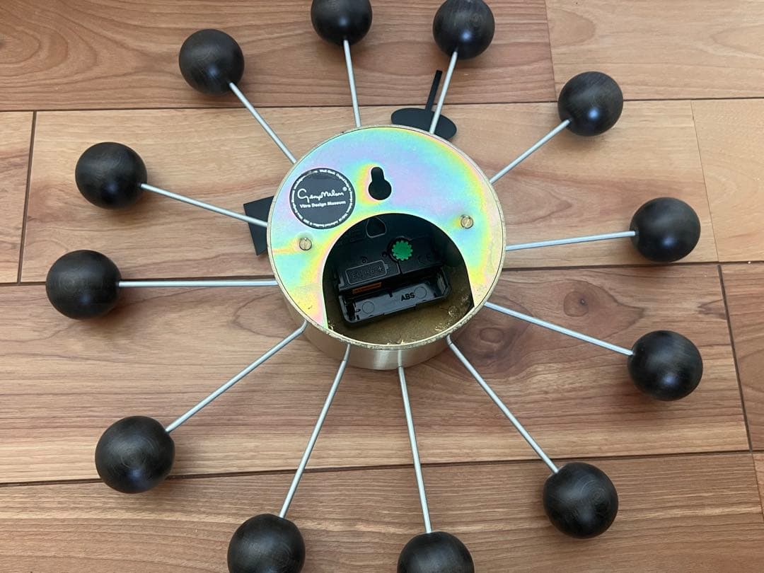 すいすい　ジョージ・ネルソン　ボールクロック　黒