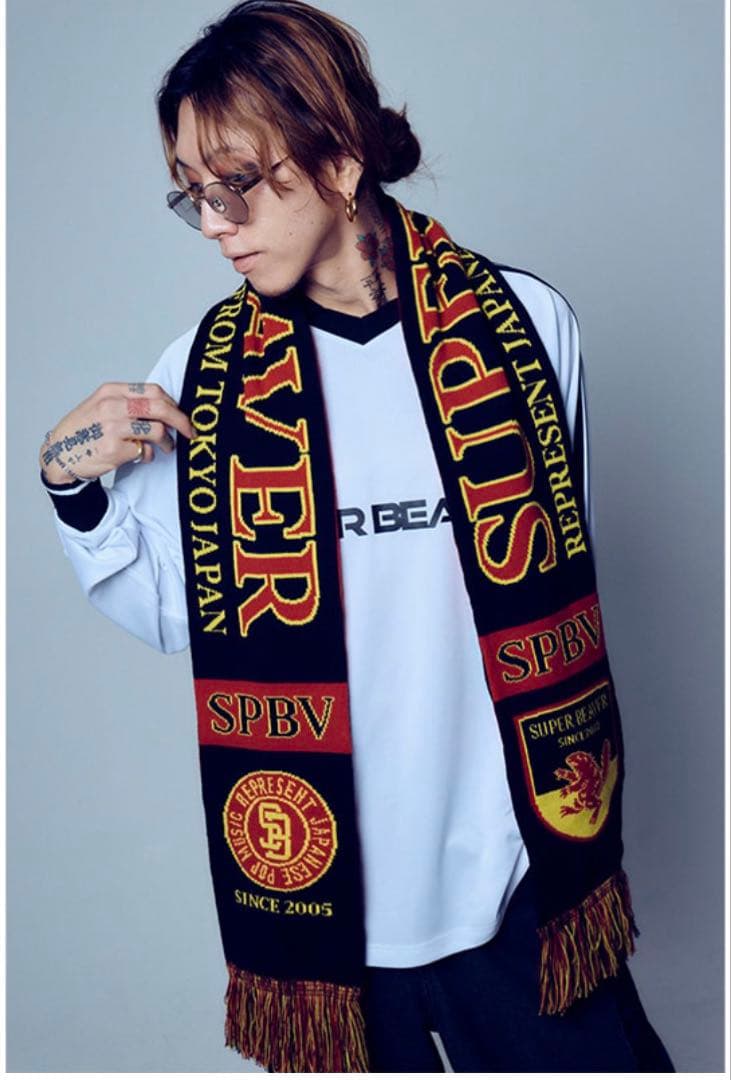 SUPER BEAVER サッカーシャツとサッカーマフラーセット Ｌサイズ