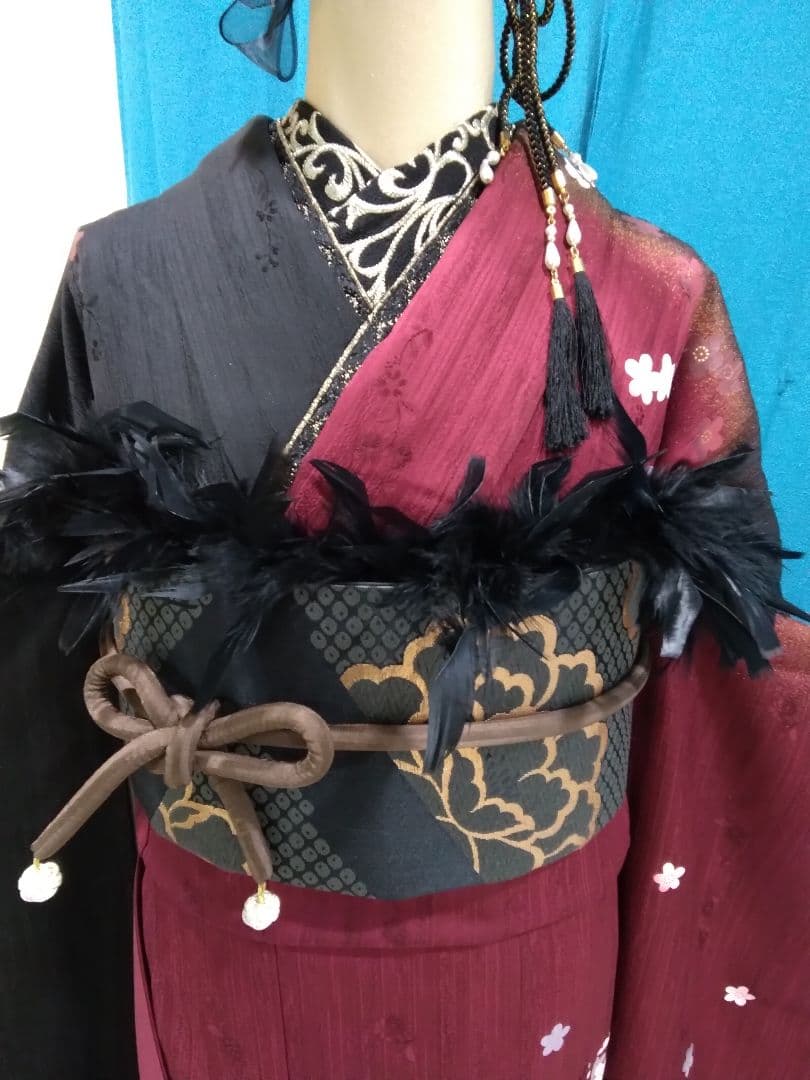 振袖フルセット、やまと誂製、半襟重ね衿、帯揚げ帯締め、西陣袋帯、襦袢、ガード加工