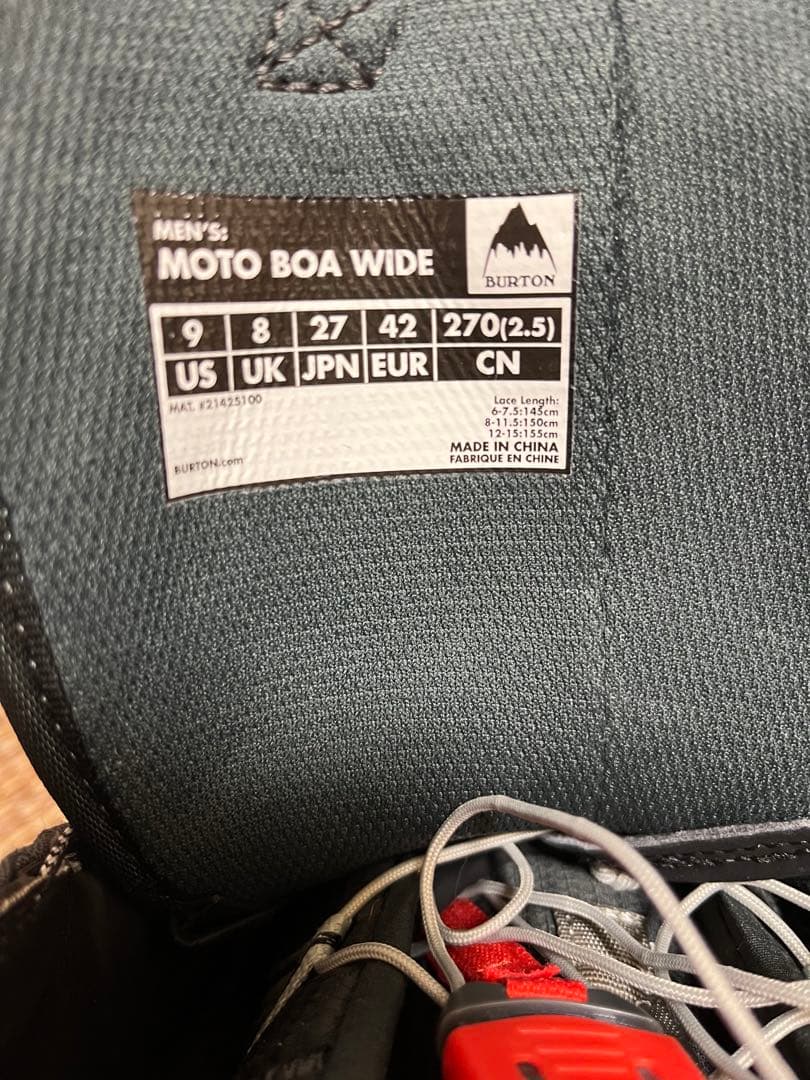 BURTON MOTO BOA WIDE 27 19-20 スノーボードブーツ