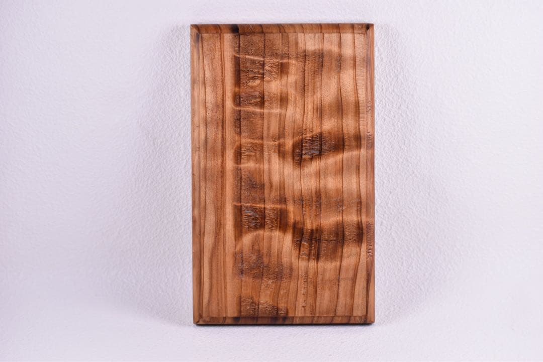 No.359屋久杉虎杢のトレーと黒柿の名刺ホルダー