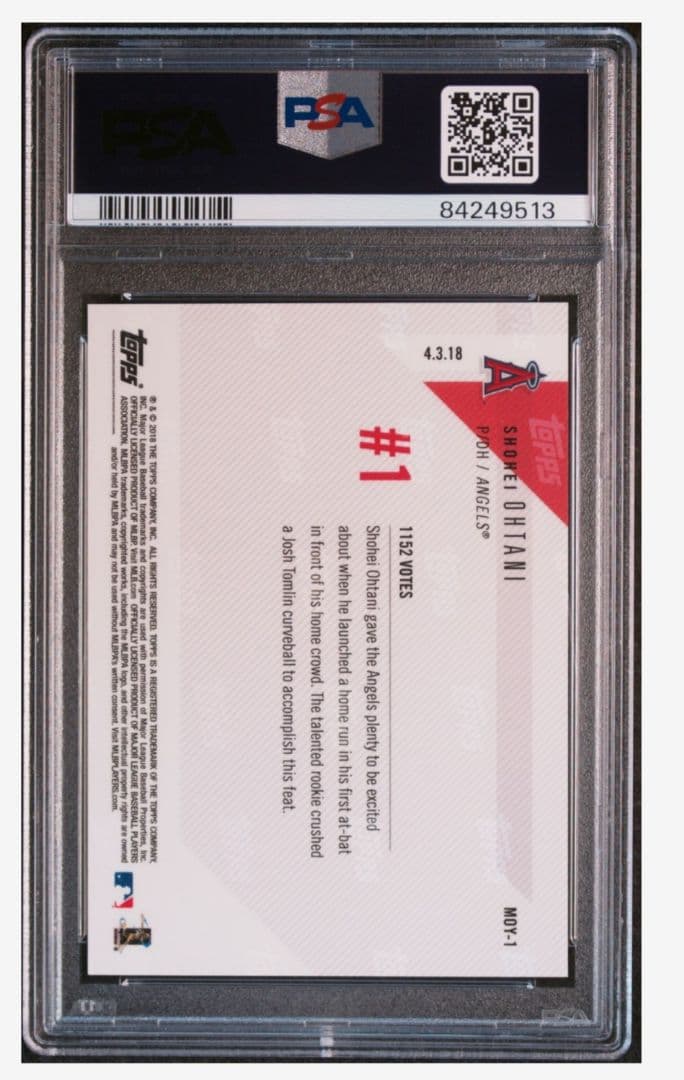 大谷翔平 TOPPS 2018 ルーキー カード