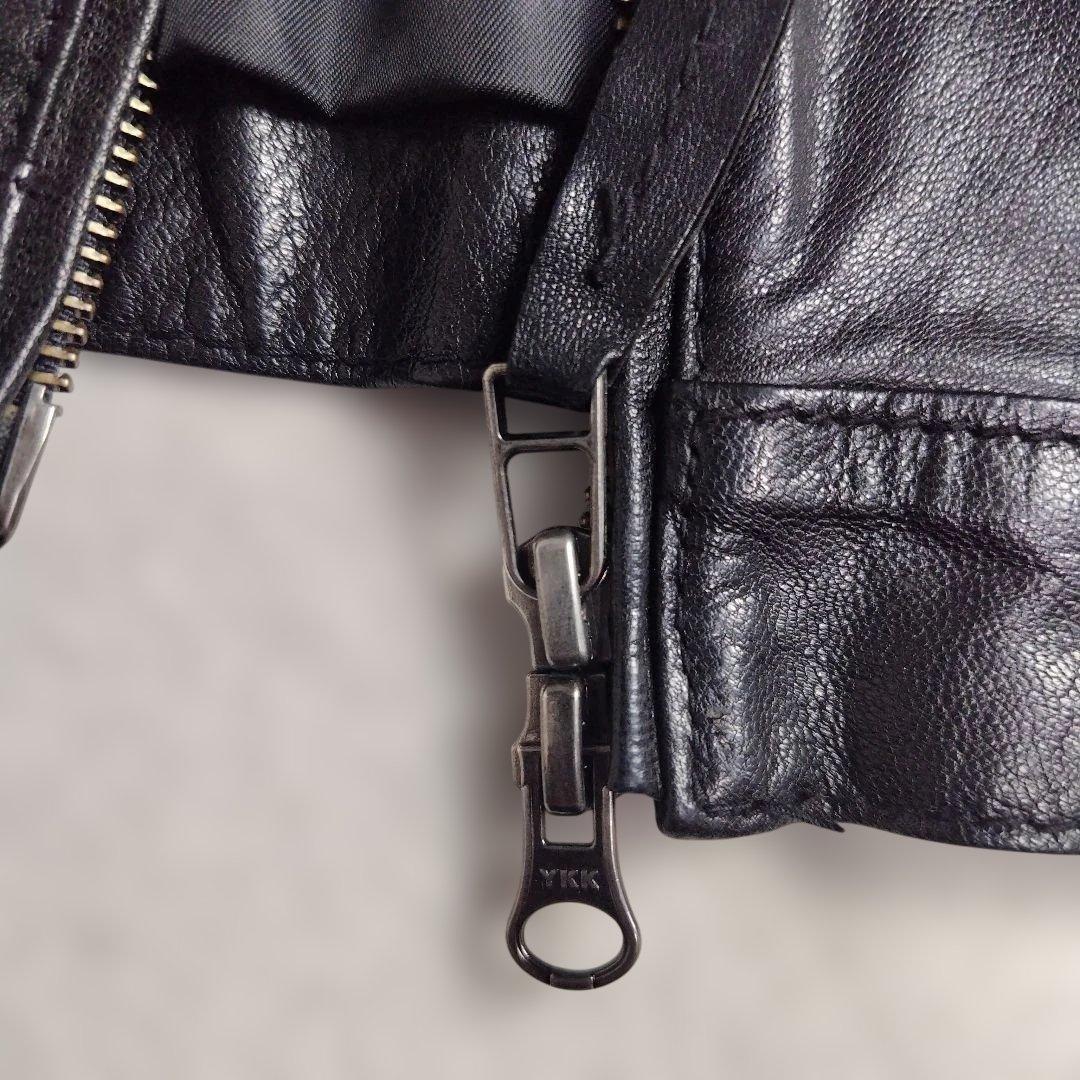 ✨極美品✨ジャーナルスタンダード　高級　山羊革ライダースジャケットWジップL黒