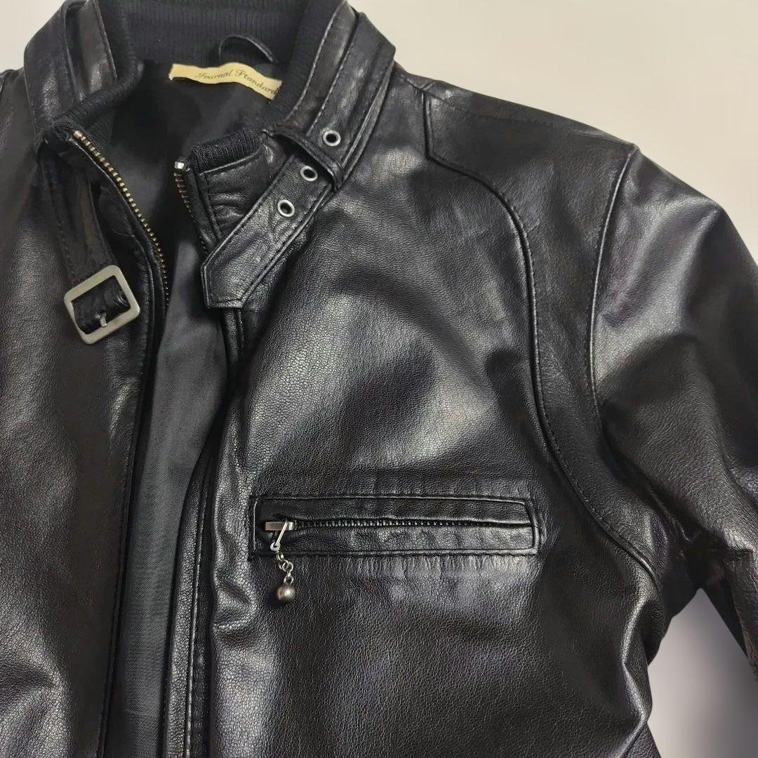 ✨極美品✨ジャーナルスタンダード　高級　山羊革ライダースジャケットWジップL黒