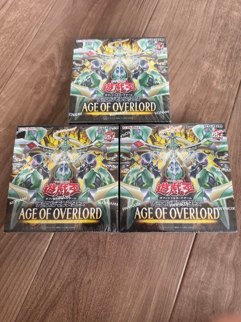 遊戯王OCG エイジ・オブ・オーバーロード　アジア 3box